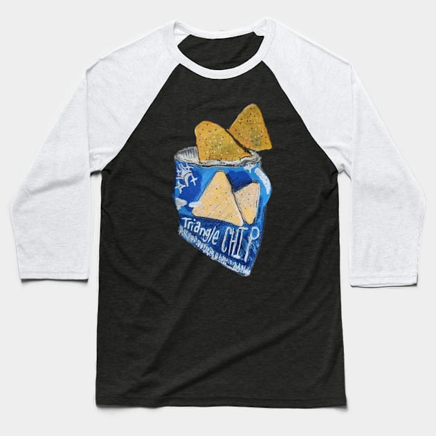 Generic Triangle Chips Baseball T-Shirt by Animal Surrealism